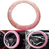 Capa Para Volante Pelucia Rosa Peludinho Muito Fofo Confortável Para Dirigir