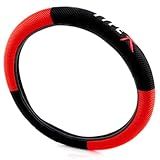 CAPA PARA VOLANTE TYPER PREMIUM ESPORTIVA UNIVERSAL CONFORTO Preto Vermelho 