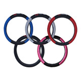 Capa Para Volante Typer R Tecido Bordado 37cm Varias Cores