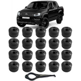 Capa Parafuso Roda Kit Com 20 Peças Chave 19mm Vw Amarok