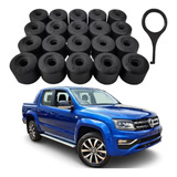 Capa Parafuso Roda Kit Com 20 Peças Chave 19mm Vw Amarok
