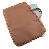 Capa Pasta Case Notebook Preta Couro Ecológico C Alça Zíper