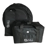 Capa Pedal Duplo Bateria baqueta prato Soft Case Almofadada