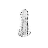 Capa Peniana Com Estimulador Vibratório E 3 4 Cm De Extensão DENON CRYSTAL SLEEVE CA051