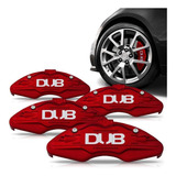 Capa Pinça Dub Freio Esportiva Cereja Kit 4 Peças