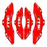 Capa Pinça Freio Volkswagen Kit 4pcs 24cm Golf Jetta Tsi Vermelho