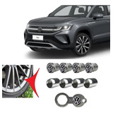 Capa Pino Cromada Para Bico Valvula De Roda Vw Taos Tsi 2022