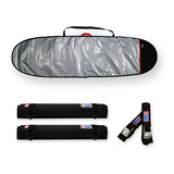 Capa Prancha Longboard 9 5 A 9 8 Fita Rack Tubo Espuma