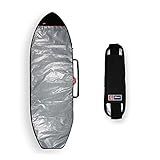 CAPA PRANCHA STAND UP PADDLE REFLETIVA ACOLCHOADA 9-6 A 9-11 - ALÇA TRANSPORTE SUP - MAORI EXTREME