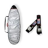 CAPA PRANCHA SURF REFLETIVA ACOLCHOADA 5 8 A 5 11 FITA RACK 5M MAORI EXTREME