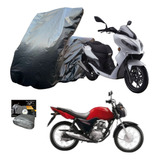 Capa Preta Impermeável Para Cobrir Moto Cor Preto