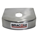 Capa Proteção 90mm Para Engate Reboque Acabamento Inox