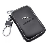 Capa Proteção Porta Chave Jaguar Couro Chaveiro Xe Xf Xj Top Cor Preto