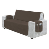 Capa Protetor Sofa 4 Lugares Microfibra Varias Cores Objetos