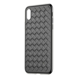 Capa Protetora Baseus Weaving Ultra Slim Para iPhone X E Xs Cor Preto