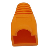 Capa Protetora Borracha Conector Rj45 Laranja Kit C 100