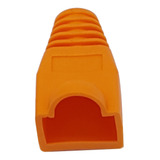 Capa Protetora Borracha Conector Rj45 Laranja Kit C 400