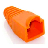 Capa Protetora Borracha Conector Rj45 Laranja Kit C 500