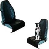 Capa Protetora Para Banco De Carro Dianteiro 2 Unidades Couro Sintético Preto