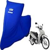 Capa Protetora Para Cobrir Moto Honda Biz 100 De Luxo Azul 