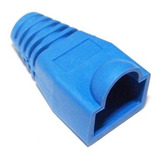 Capa Protetora Para Conector Rj45 Cat5e cat6 Azul 50 Peças