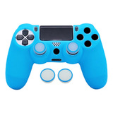 Capa Protetora Para Controle Ps4 Brilha Escuro Par Grips