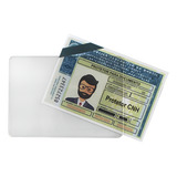 Capa Protetora Para Documentos Cartão Sus Cnh 10x7cm kit 50