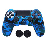 Capa Protetora Skin Para Controle Ps4 Camuflada Par Grip