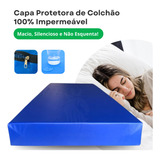 Capa Protetora Solteiro Impermeável Colchão Antialérgico Macio E Silencioso