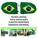 Capa Retrovisor Bandeira Brasil Com Elástico