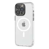 Capa Rock Guard Lens Protect Magsafe P  Linha iPhone 15 Pro Cor Cinza claro Liso