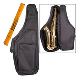 Capa Sax Tenor Bem Espumada Bolsos Lp Bags Preto