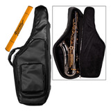 Capa Sax Tenor Couro Pvc Emborrachado