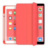 Capa Silicone Antichoque Smart Flip Para iPad Air 4 5 Geração 10 9 Cor Vermelho Popshope