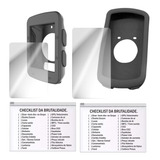 Capa Silicone Garmin Edge 520 1030 Preta 02 Brindes