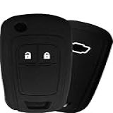 Capa Silicone Generica Compativel Chave Canivete Preto 2 Botões Chevrolet