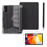 Capa Smart Pelicula Caneta P Tablet Xiaomi Redmi Pad Se