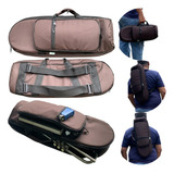 Capa Soft Case Trompete Mochila Espumada Luxo Extra Marrom