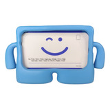 Capa Tablet 7 Polegadas Universal Infantil Emborrachada Cor Azul Bracinho