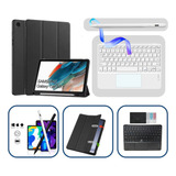 Capa Tablet Samsung A9 Plus Teclado Touch Caneta Stylus Kit