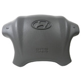 Capa Tampa Buzina Airbag Volante Tucson Cinza Claro 2 0 2 7