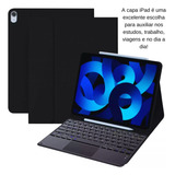 Capa Teclado Com Touchpad Sem Fio Para iPad Air5 air4 10 9