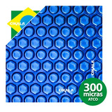 Capa Termica Azul 300 Micras Piscina Aquecida Atco 8x4 Mts Cor Azul