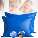 Capa Travesseiro Hospitalar Impermeável Azul 50x70 Kit 2und