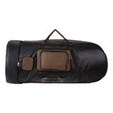 Capa Tuba Yamaha Ybb 641 Pvc Marrom Blk Emborrachado Pelúcia