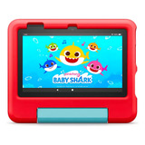 Capa Vermelha Para Tablet Infantil Amazon Fire 7 Para Crianças De 32 Gb