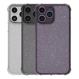 Capa X one iPhone 16 Pro Glitter Brilho Anti Impacto