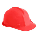 Capacete Aba Frontal Vermelho Com Carneira Plastica Classe B