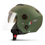 Capacete Aberto Custom Com Oculos Solar Interno Atomic Elite