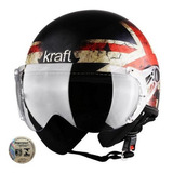 Capacete Aberto Kraft Inglaterra Fosco Harley